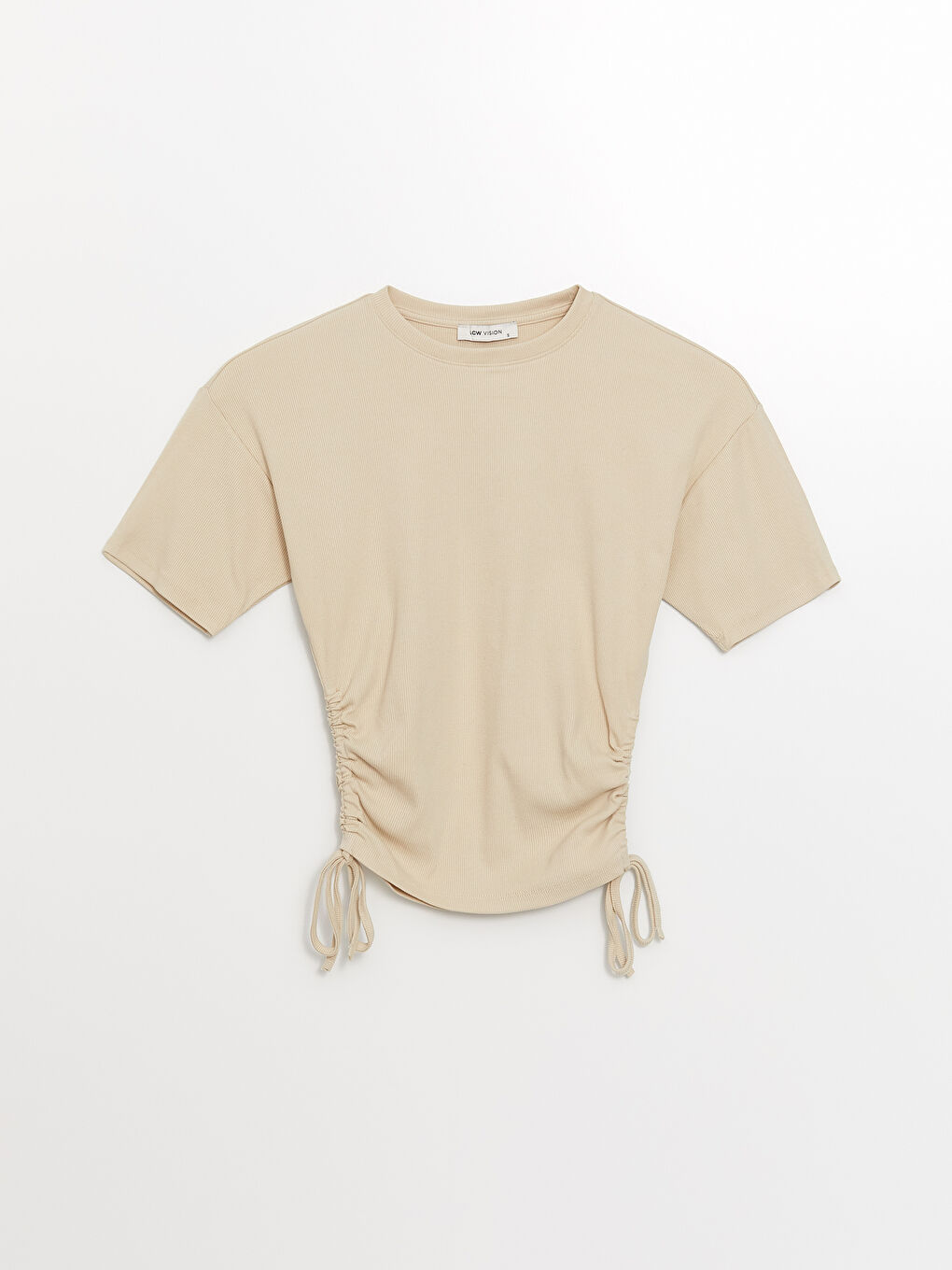 Crew Neck Plain Short Sleeve Women's T-Shirt -S48699Z8-G7K
