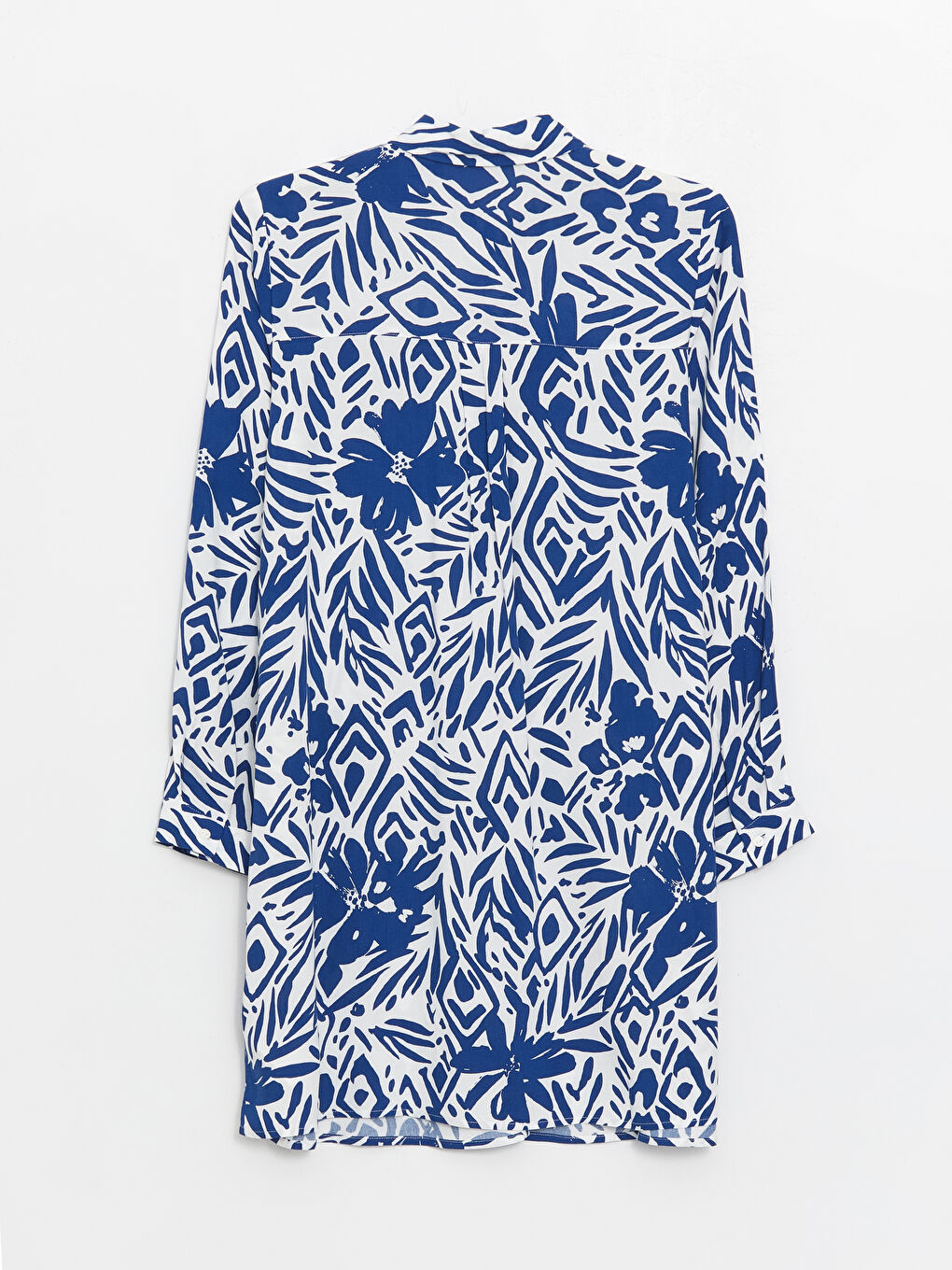Patterned Women's Shirt Tunic -S48706Z8-LSJ
