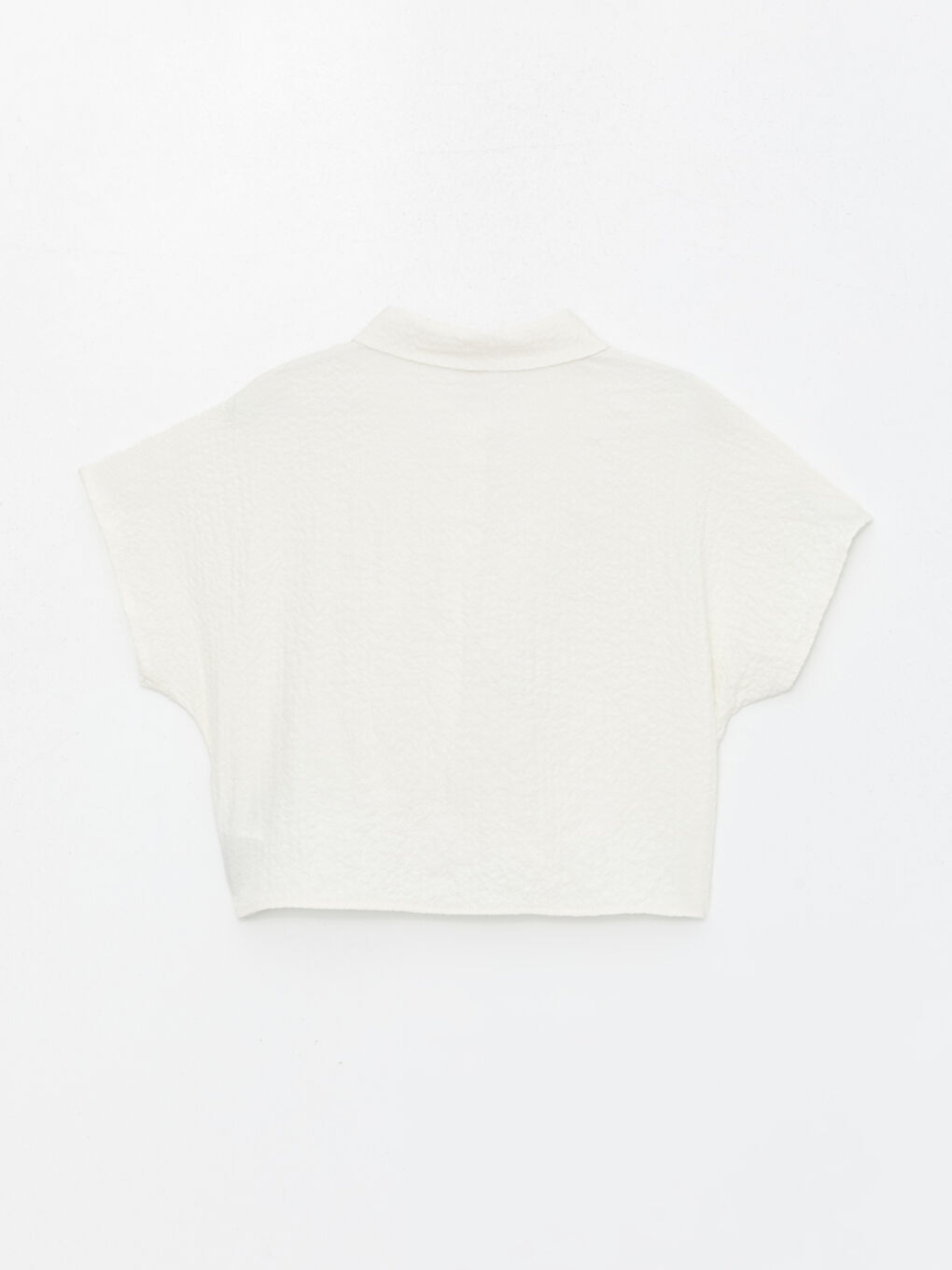 LCW Kids Basic Short Sleeve Girls' Crop Shirt -S48735Z4-FDU