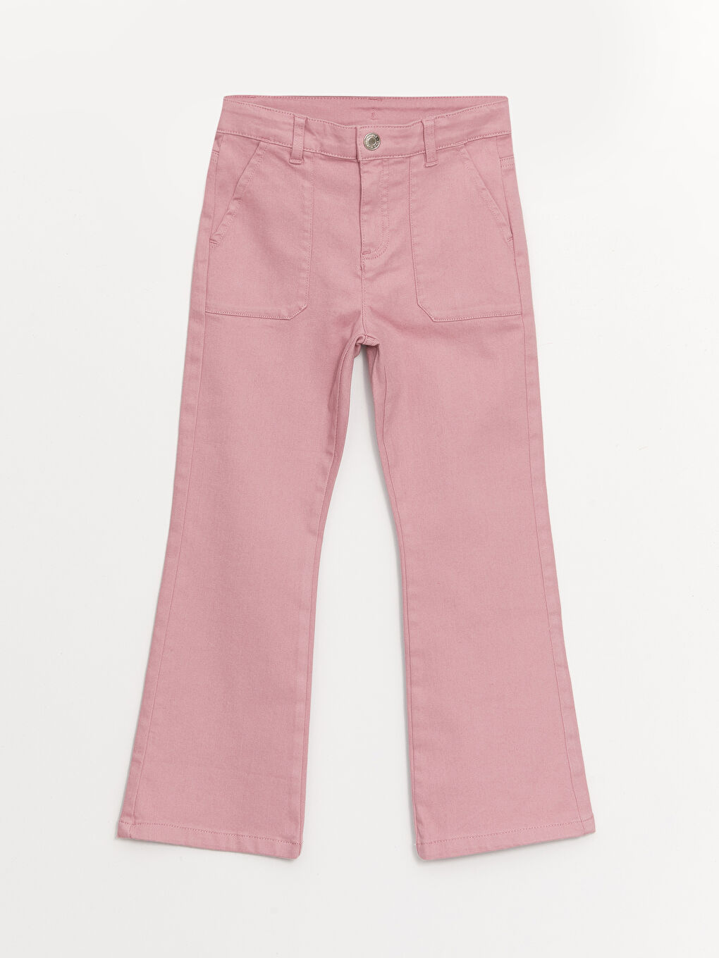 LCW Kids Girls' Trousers with Adjustable Elastic Waist -S48738Z4-GDD