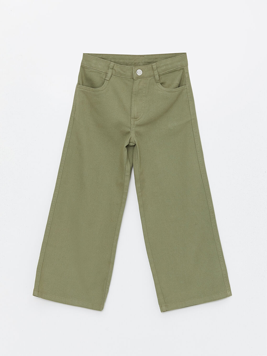 LCW Kids Girls' Trousers with Adjustable Elastic Waist
