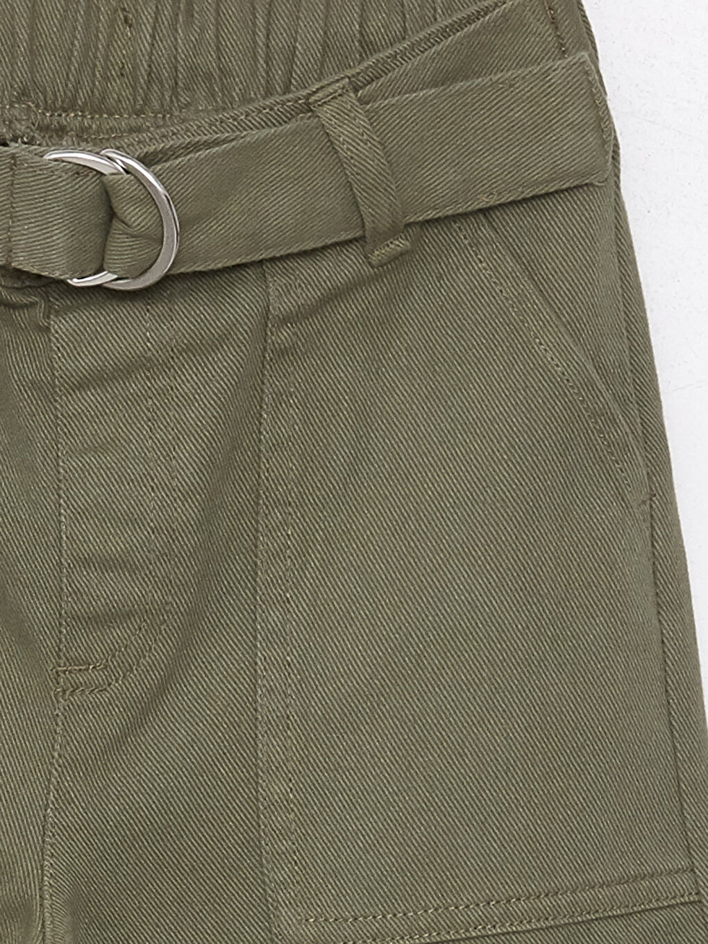 LCW Kids Girls' Trousers with Adjustable Elastic Waist -S48742Z4-GYA