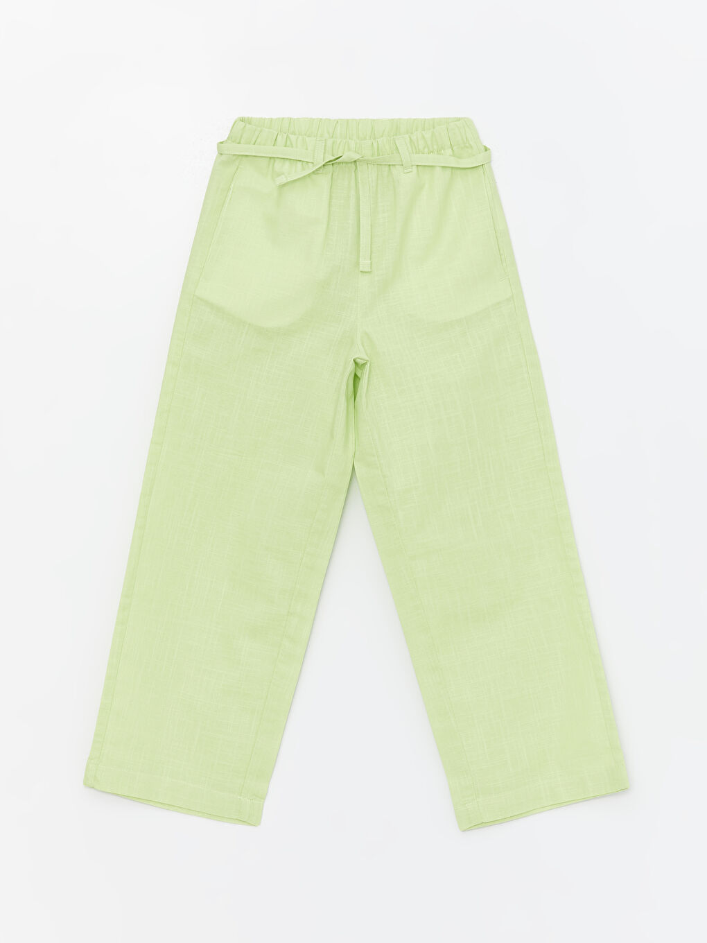 LCW Kids Elasticated Waist Wideleg Girls' Trousers -S48752Z4-FX8