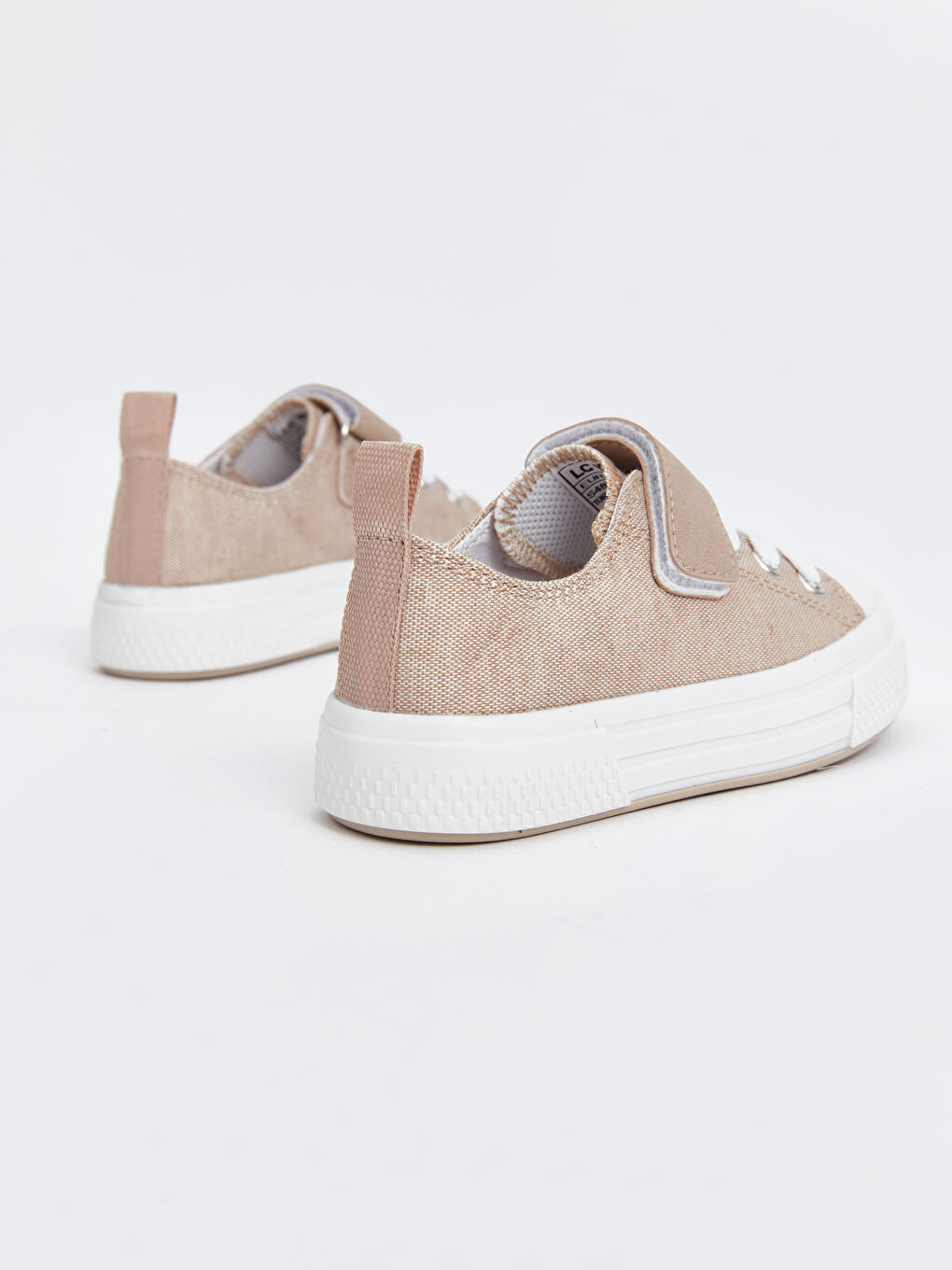 Bej Bağcık ve Cırt Cırtlı Erkek Bebek Spor Ayakkabı-4