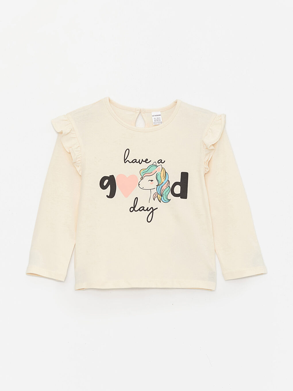 LC Waikiki Crew Neck Long Sleeve Baby Girls' T-Shirt 2 Pack -S48838Z1-FRC