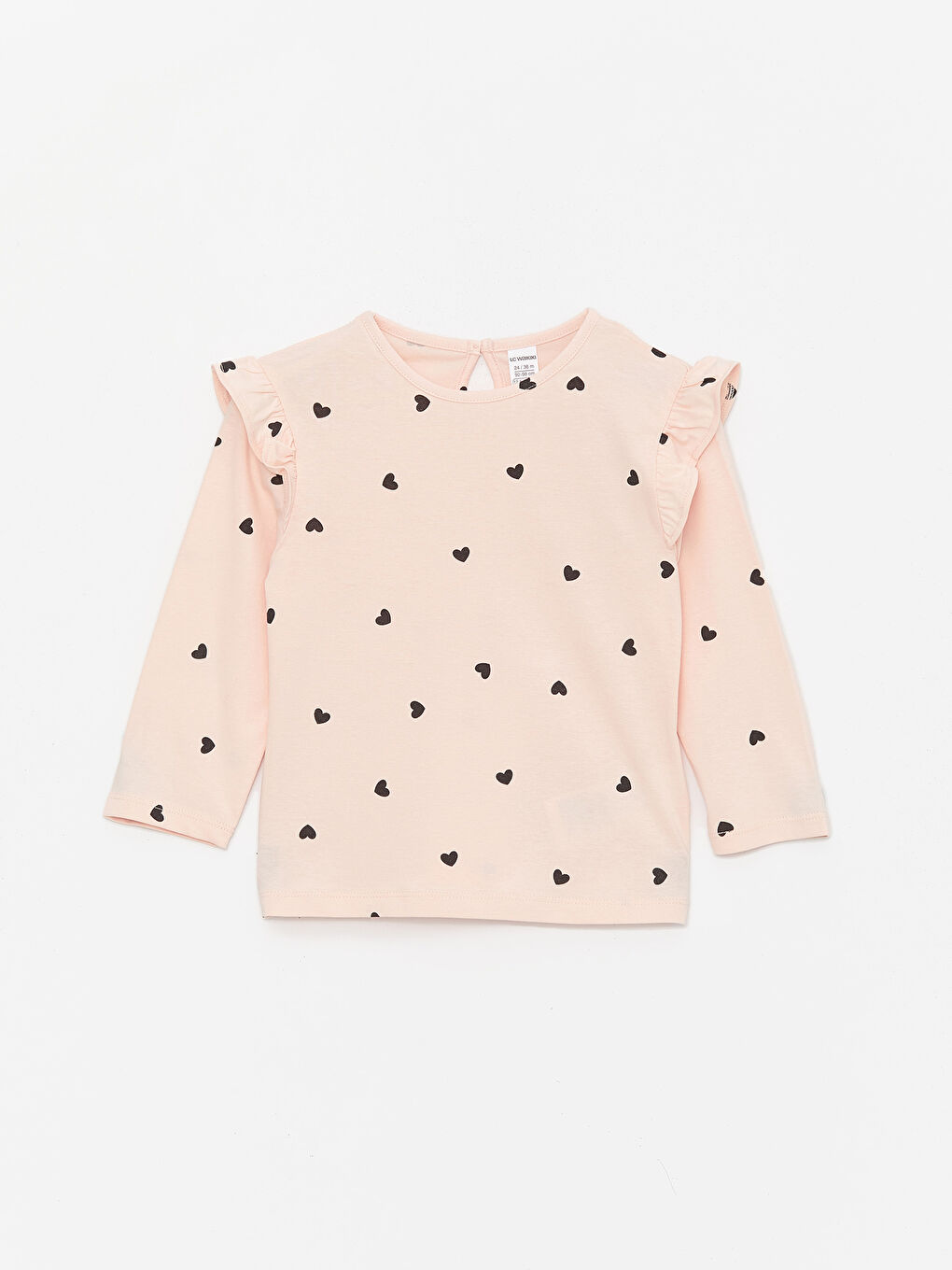LC Waikiki Crew Neck Long Sleeve Baby Girls' T-Shirt 2 Pack -S48838Z1-FRC