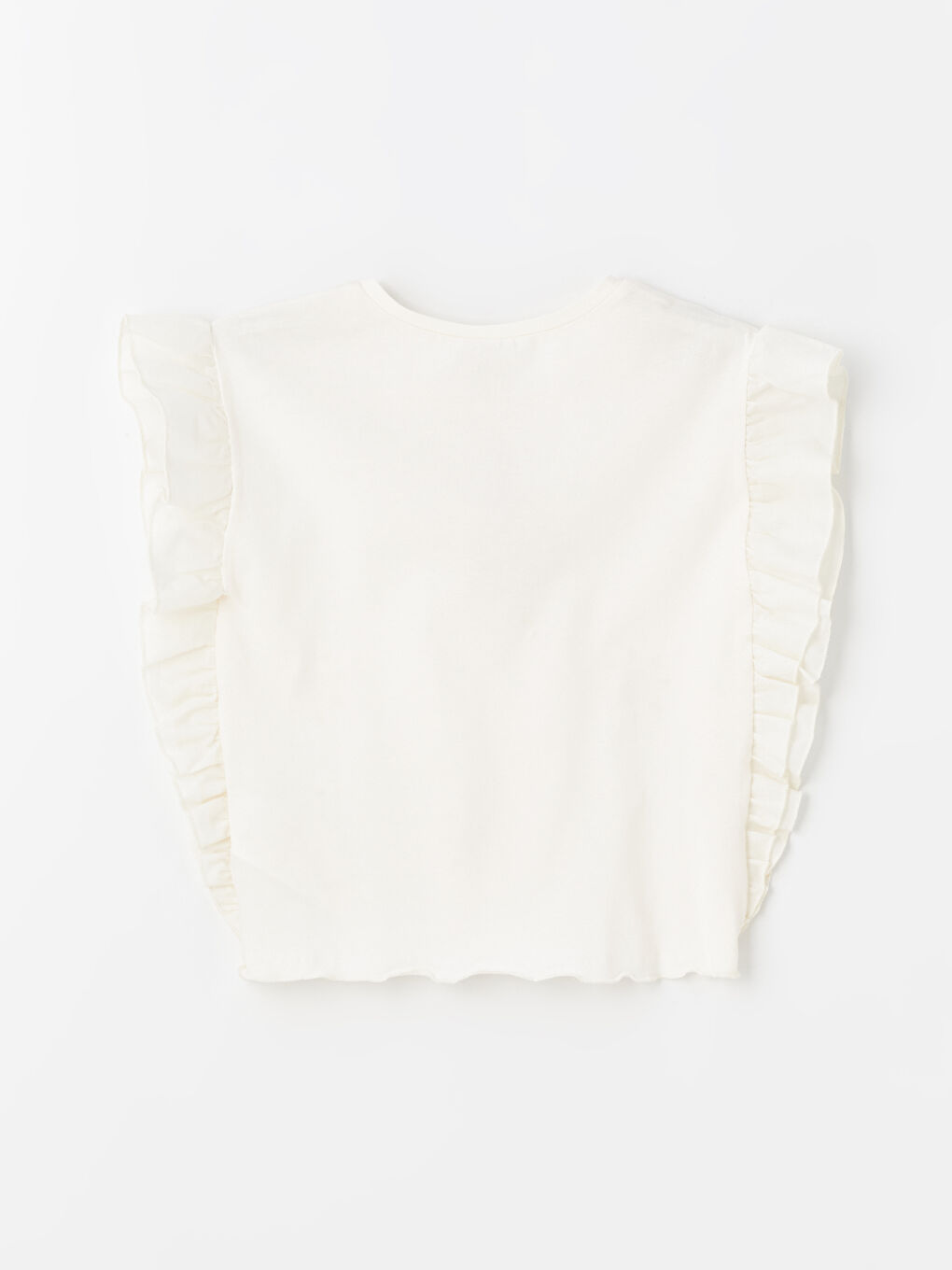 Crew Neck Printed Short Sleeve Girl T-shirt -S48859Z4-FRC