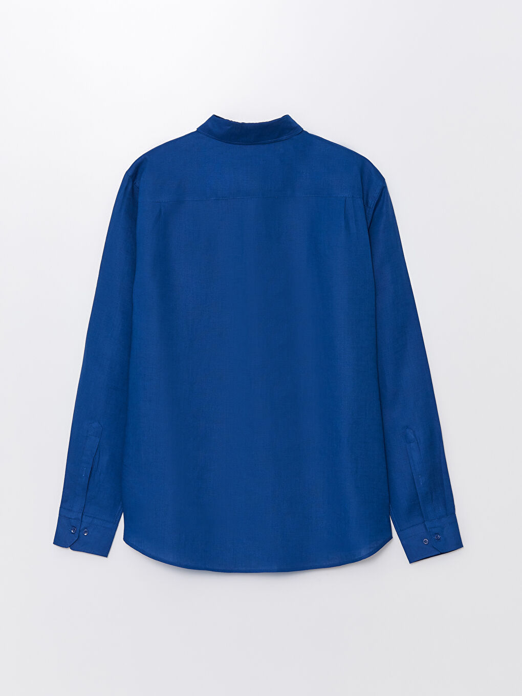 Regular Fit Long Sleeve Linen Men's Shirt -S48866Z8-HLM