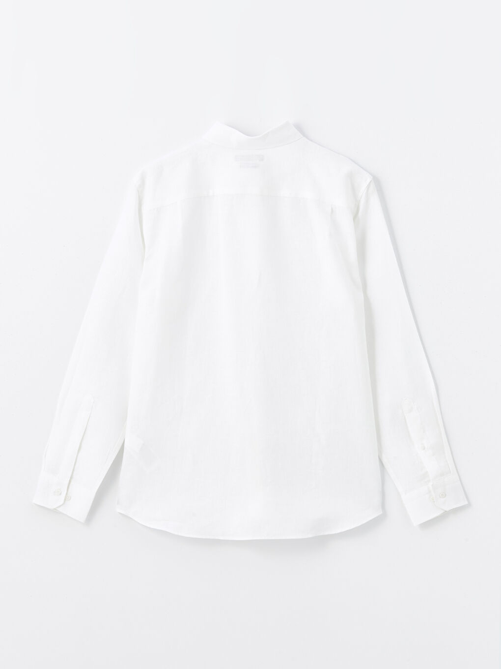 Regular Fit Long Sleeve Linen Men's Shirt -S48866Z8-Q6K
