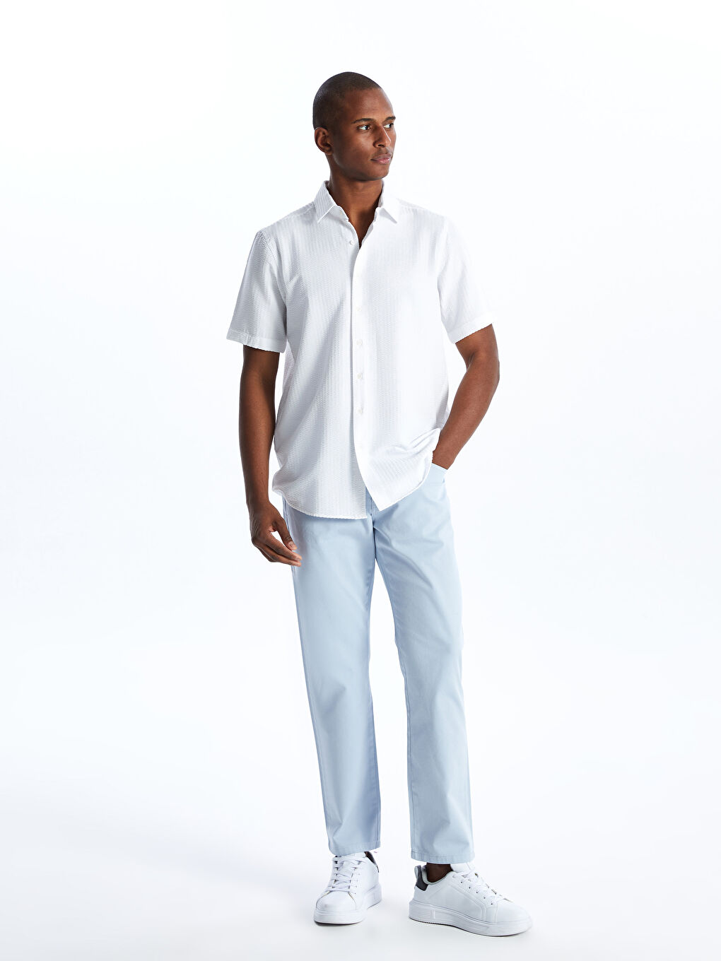 Regular Fit Short Sleeve Men's Shirt -S48887Z8-Q6K