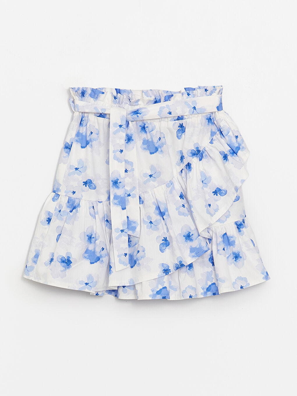 Floral Girl's Skirt with Elastic Waist -S48896Z4-LRA