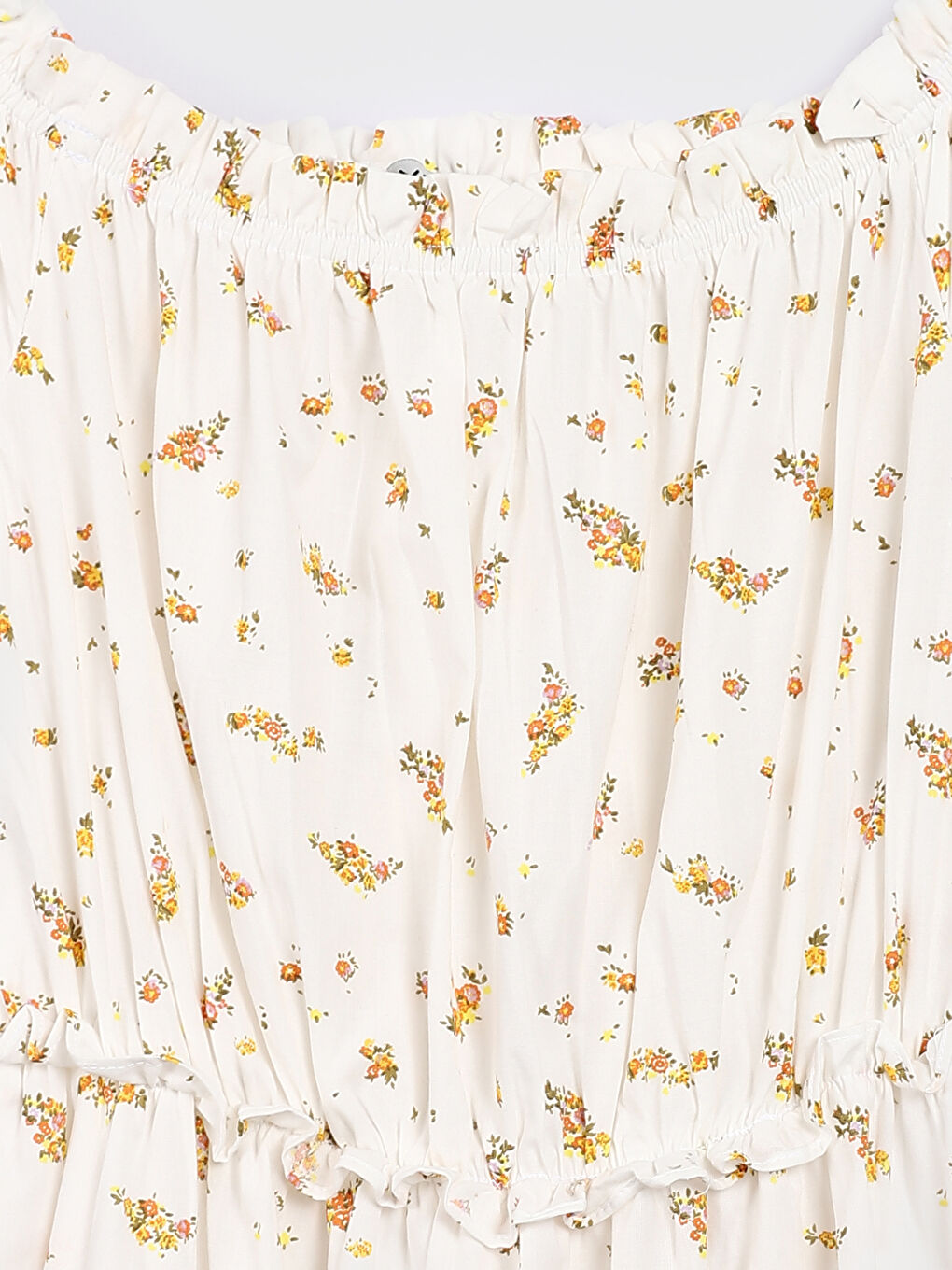 فستان ياقة سلاش سادة كم قصير للسيدات-2