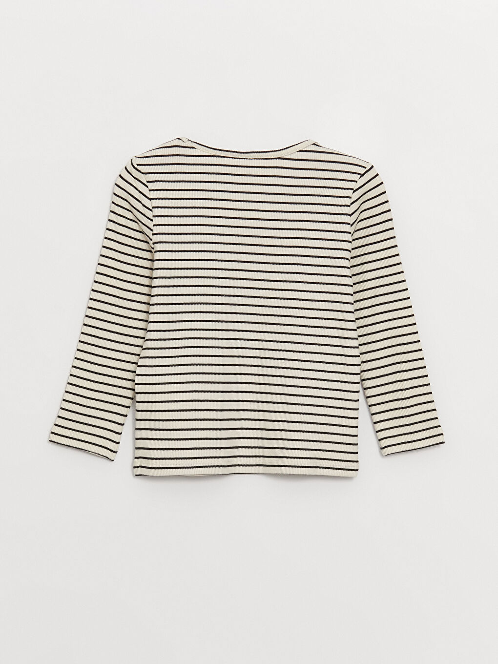 Crew Neck Long Sleeve Striped Baby Girl T-Shirt -S48934Z1-LEG