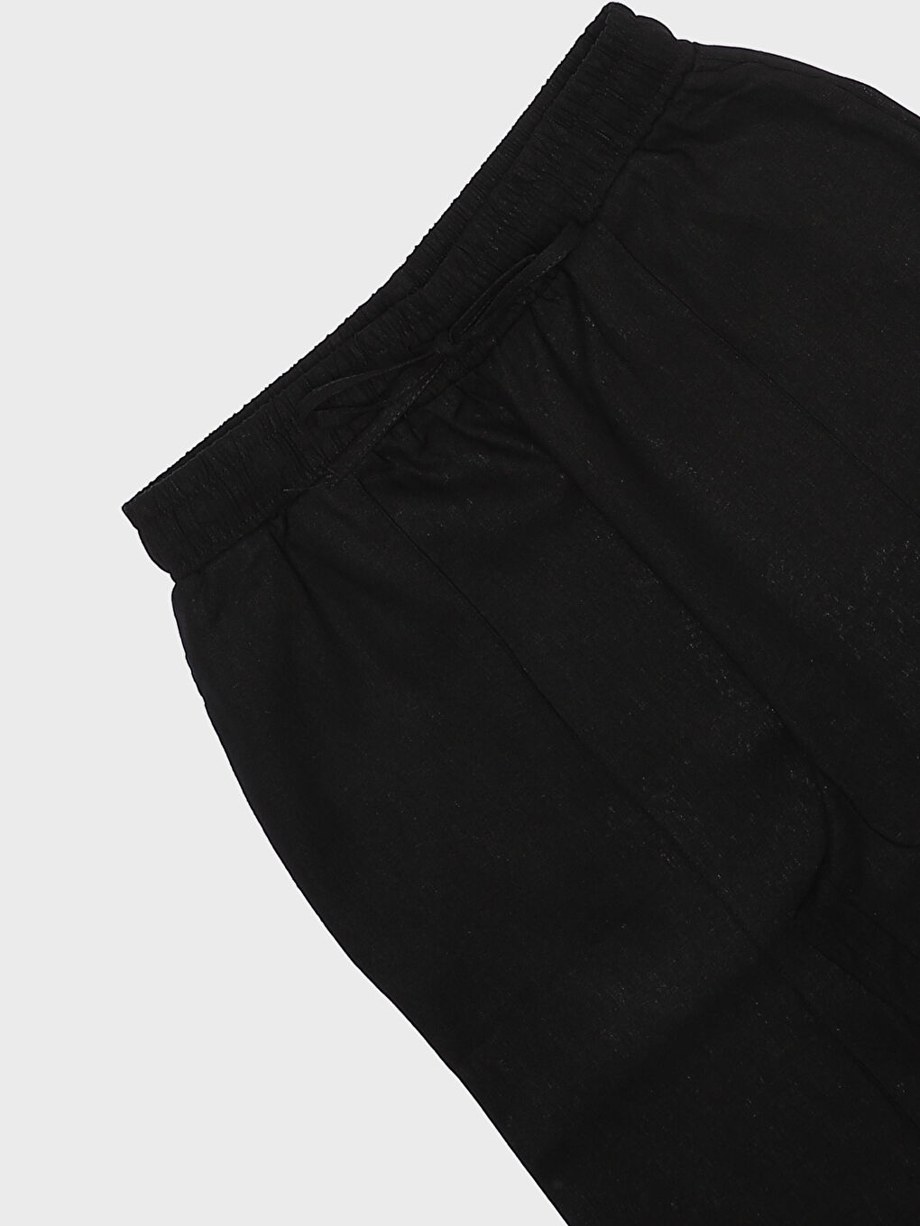 Carrot Fit Plain Linen Blend Women's Trousers -S48948Z8-CVL