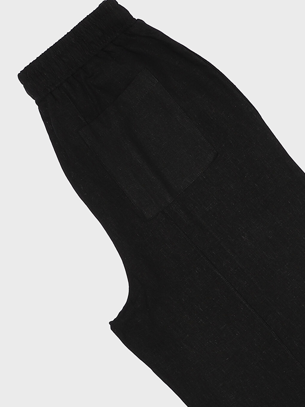Carrot Fit Plain Linen Blend Women's Trousers -S48948Z8-CVL