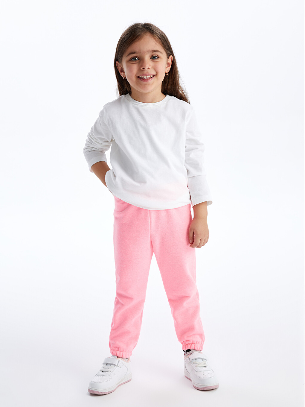 Pantaloni de Trening pentru Fete cu Talie Elastică