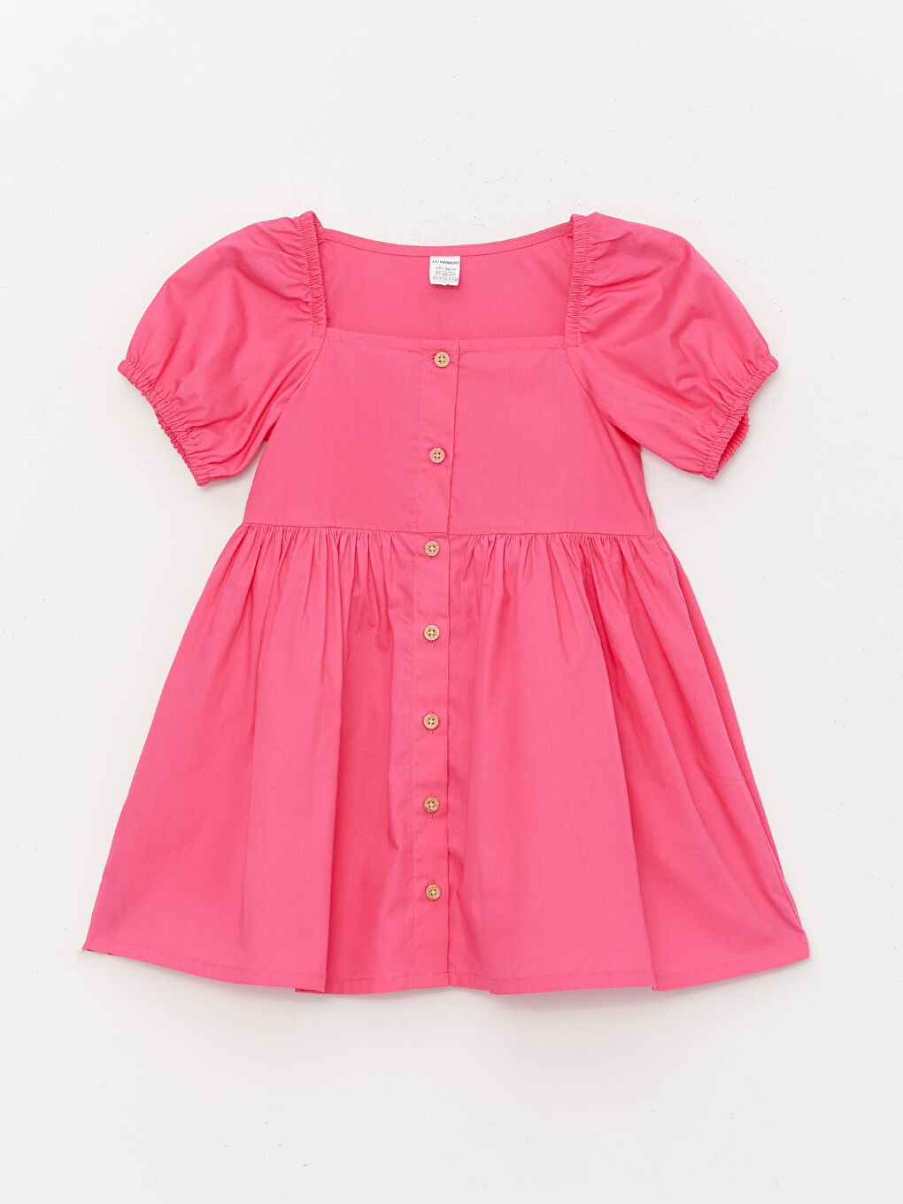 Square Collar Baby Girls' Poplin Dress -S48953Z1-GSY