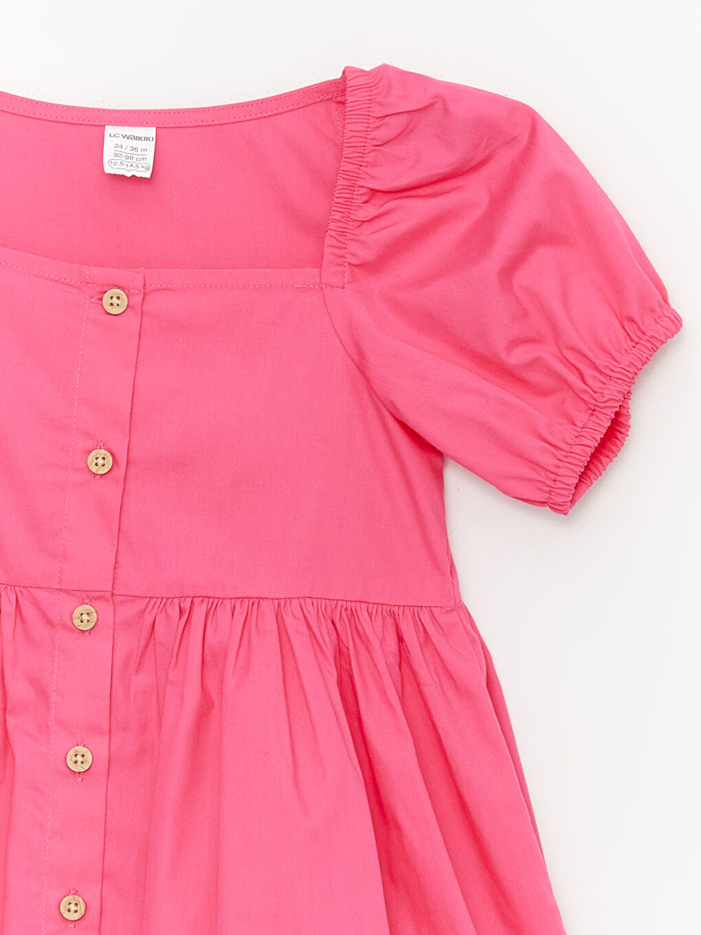Square Collar Baby Girls' Poplin Dress -S48953Z1-GSY