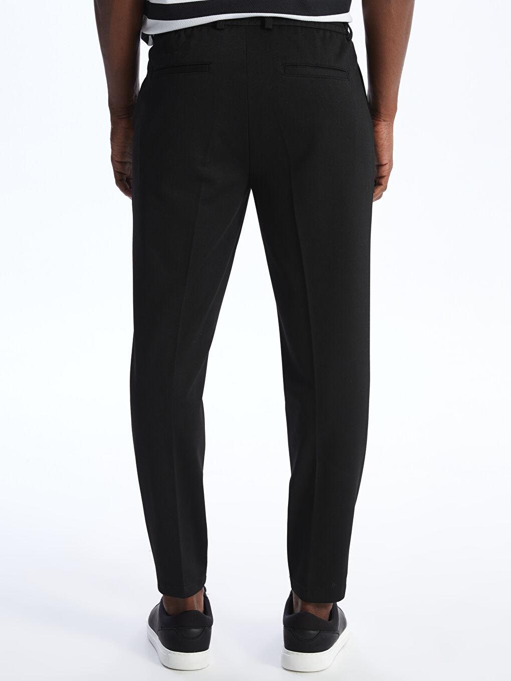 Siyah Slim Fit Erkek Pantolon-4