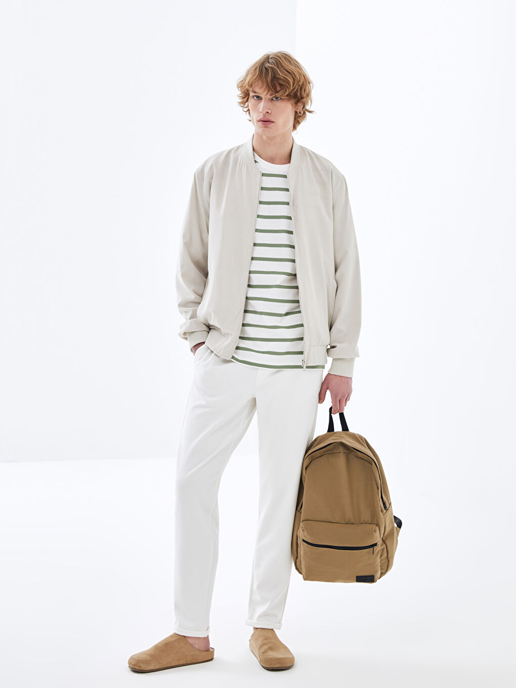 Slim Fit Men's Trousers -S48958Z8-R9J