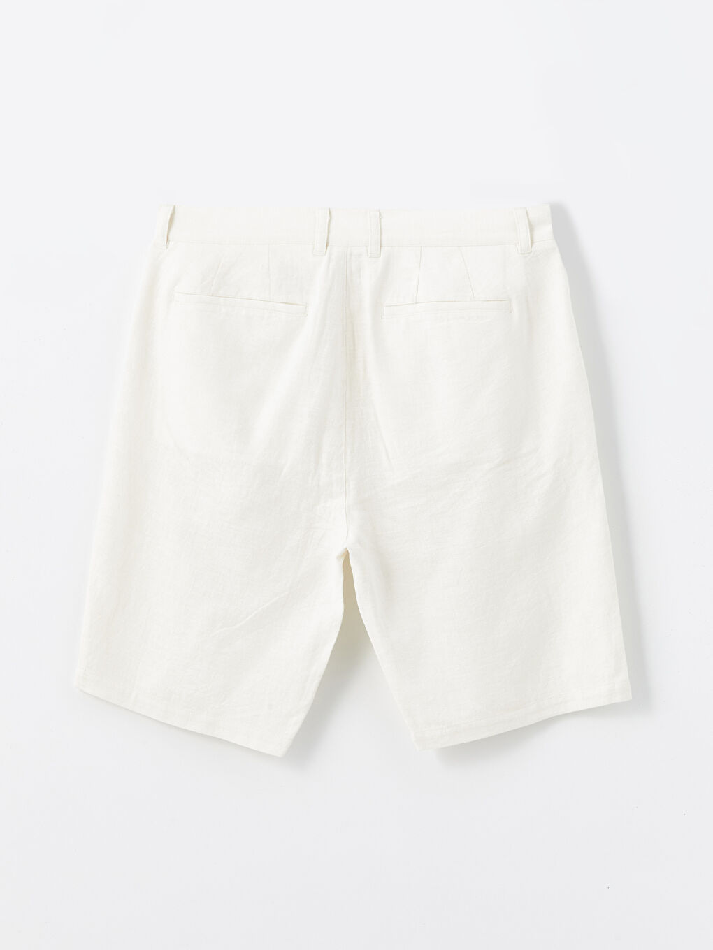 Slim Fit Linen Blend Men's Shorts -S48974Z8-R9J