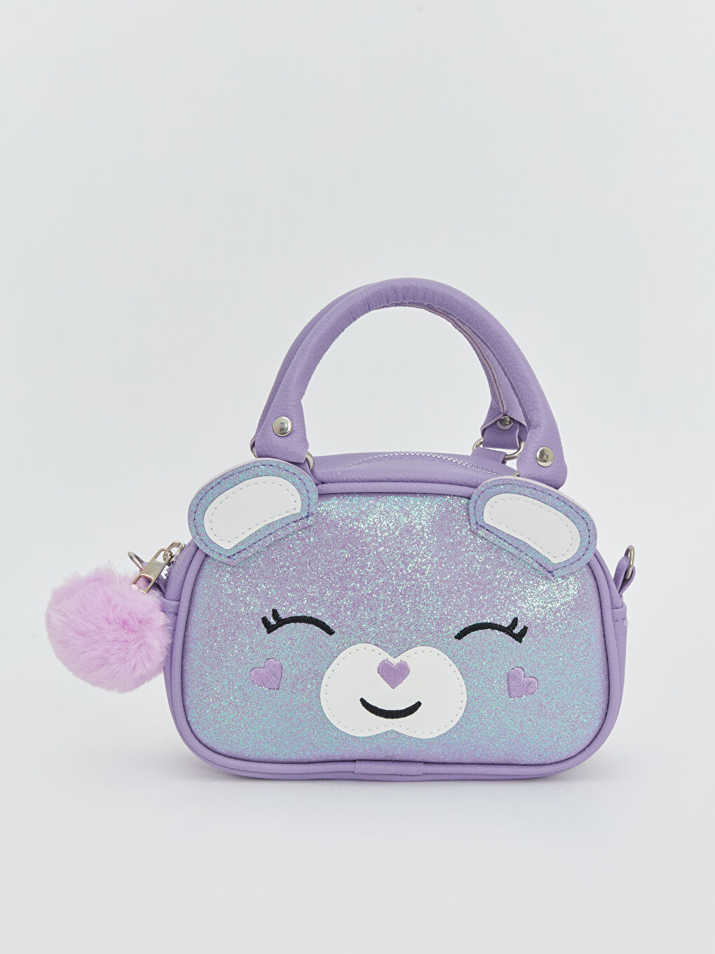 Lila 3D Patch Detaylı Kız Çocuk Beslenme Çantası-1