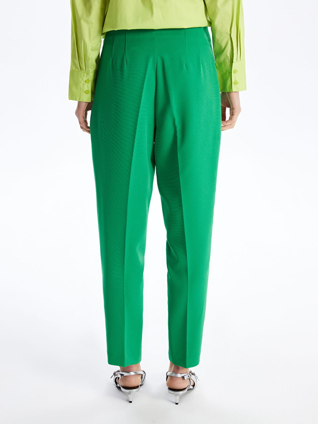 LCW Vision High Waisted Slim Fit Women's Trousers -S49067Z8-VJC