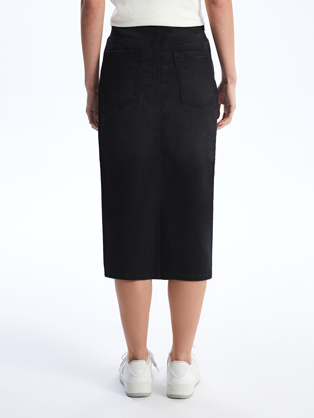 Slim Fit Women's Denim Skirt -S49069Z8-326