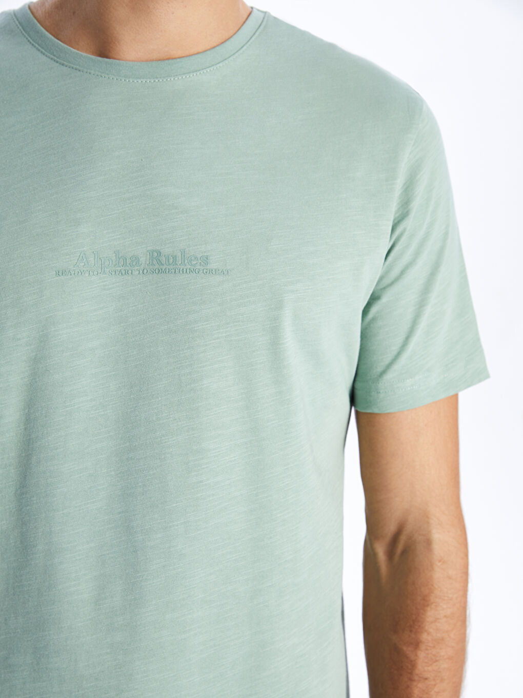 Haut de pyjama imprimé à manches courtes pour hommes col rond-7