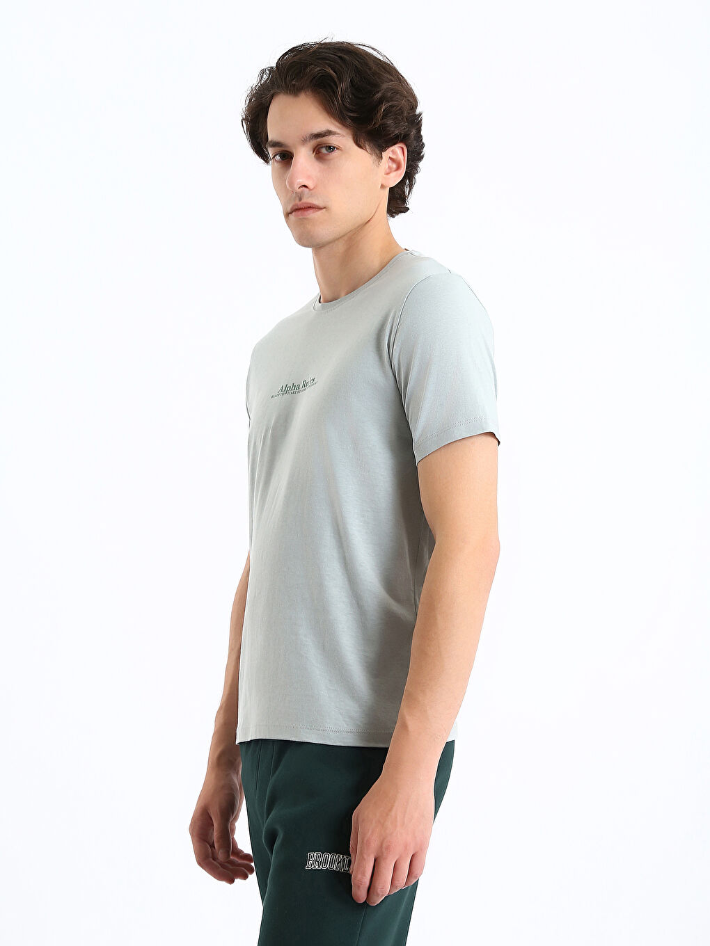 Haut de pyjama imprimé à manches courtes pour hommes col rond-6