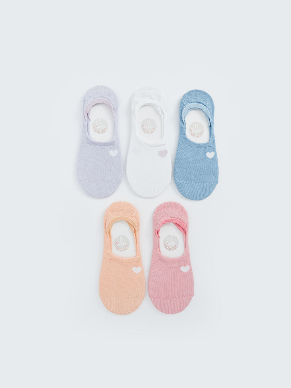 Patterned Women's No-show Socks 5-Pack -S49125Z8-J2P