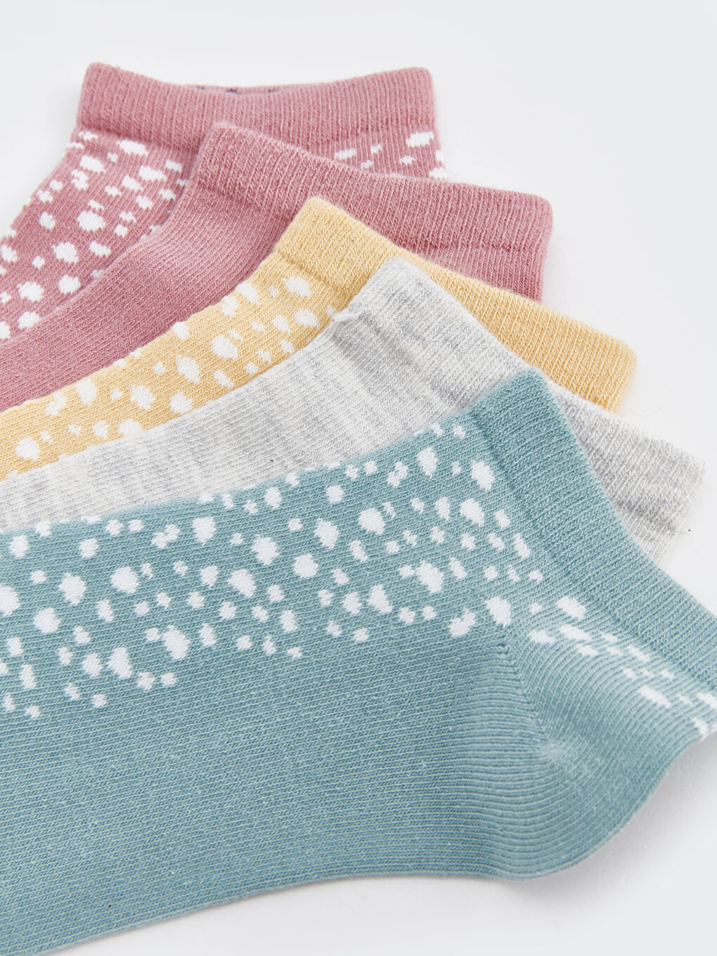 LCW DREAM Patterned Women's Trainer Socks 5 Pack -S49136Z8-J1R