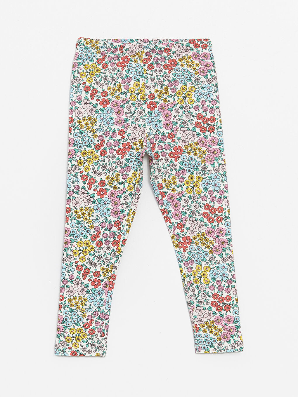 Crew Neck Long Sleeve Printed Baby Girls' T-Shirt and Tights 2 Pack Set -S49187Z1-FVB