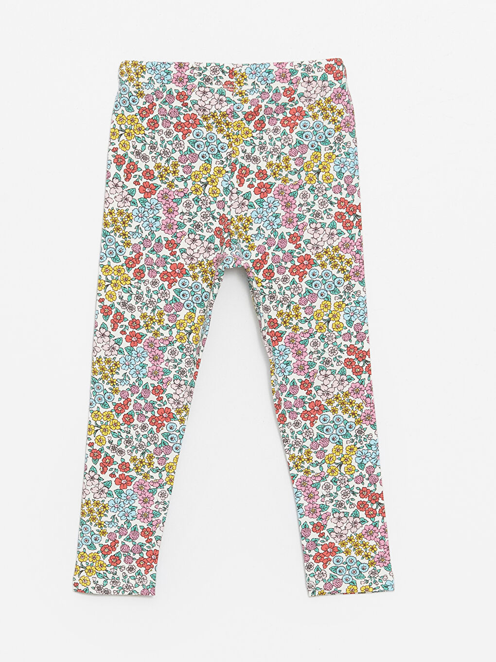 Crew Neck Long Sleeve Printed Baby Girls' T-Shirt and Tights 2 Pack Set -S49187Z1-FVB