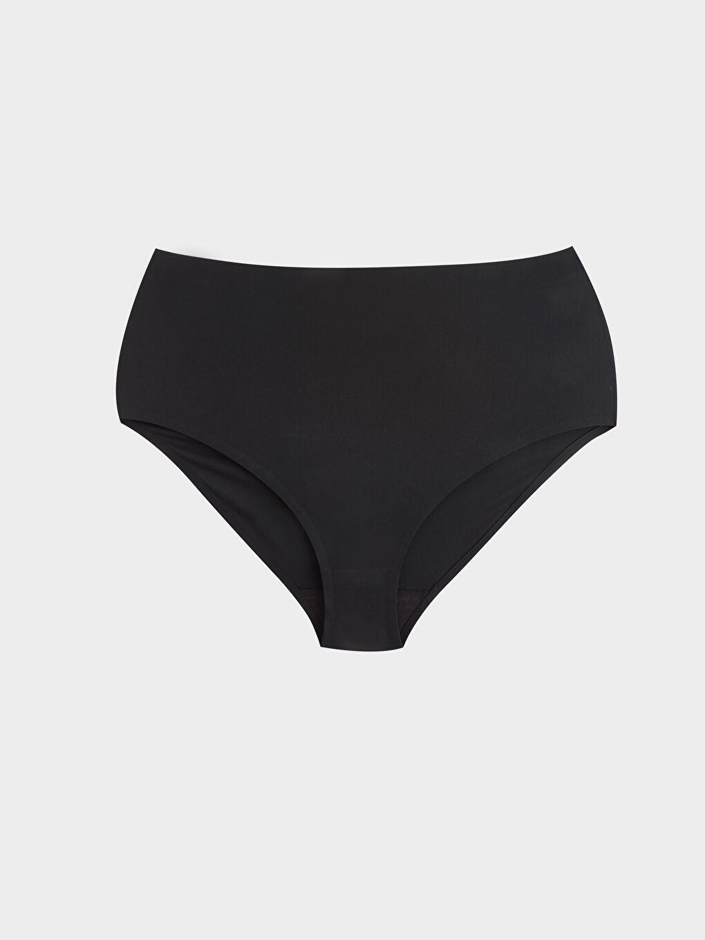 Siyah Yüksek Bel Düz Klasik Külot