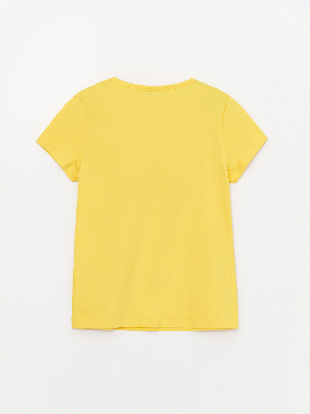 Crew Neck Printed Short Sleeve Girls' T-Shirt-1