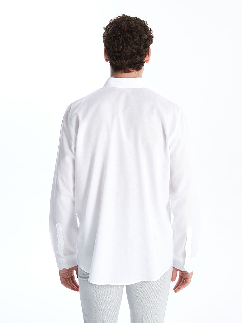 Regular Fit Long Sleeve Men's Shirt -S49279Z8-Q6K