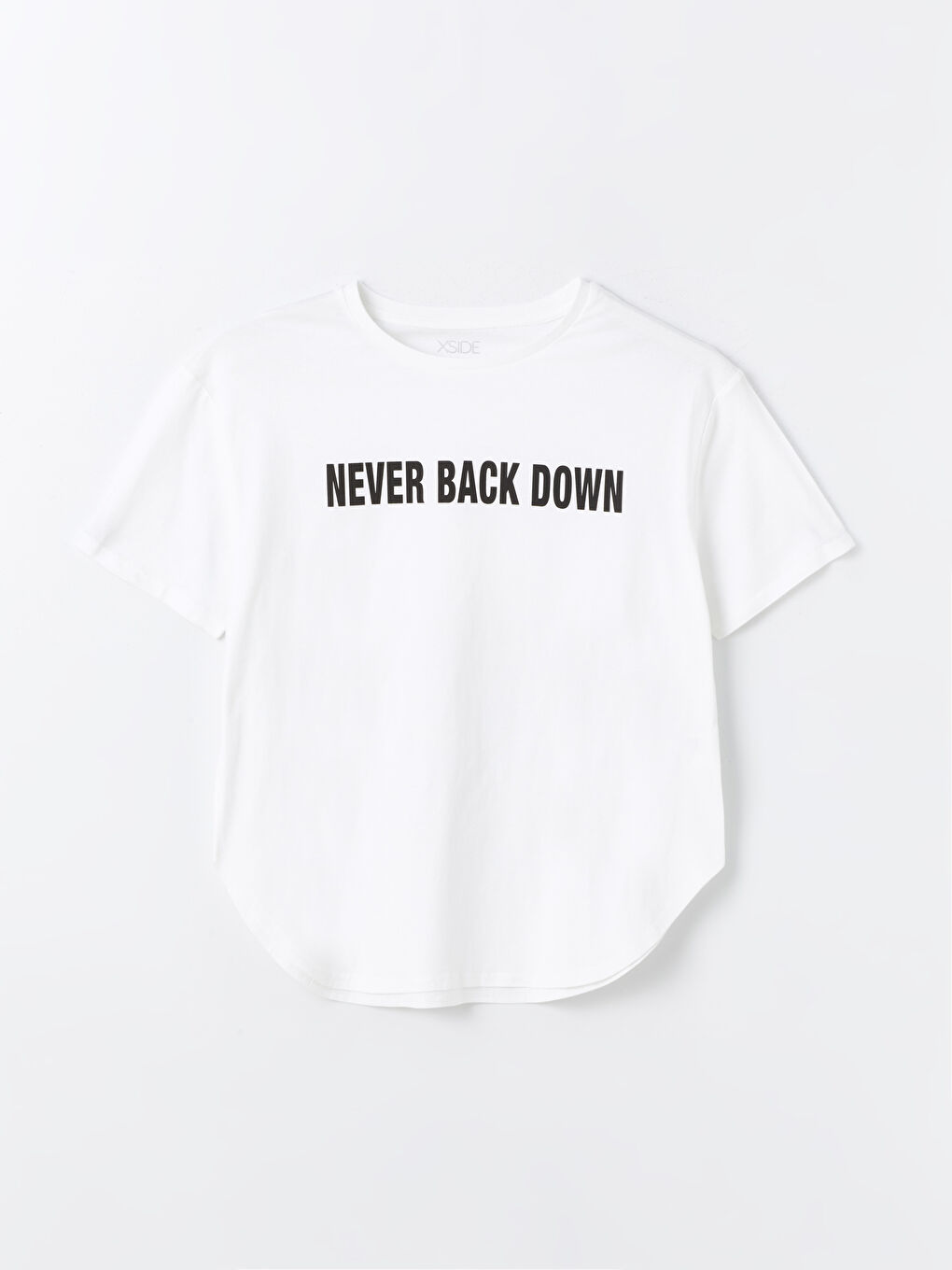 Футболка с круглым вырезом, принтом и коротким рукавом оверсайз для женщин-5