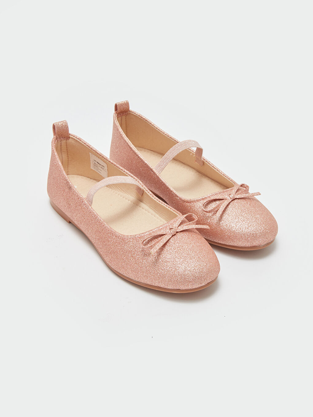 LCW STEPS Pembe Simli Kız Çocuk Babet