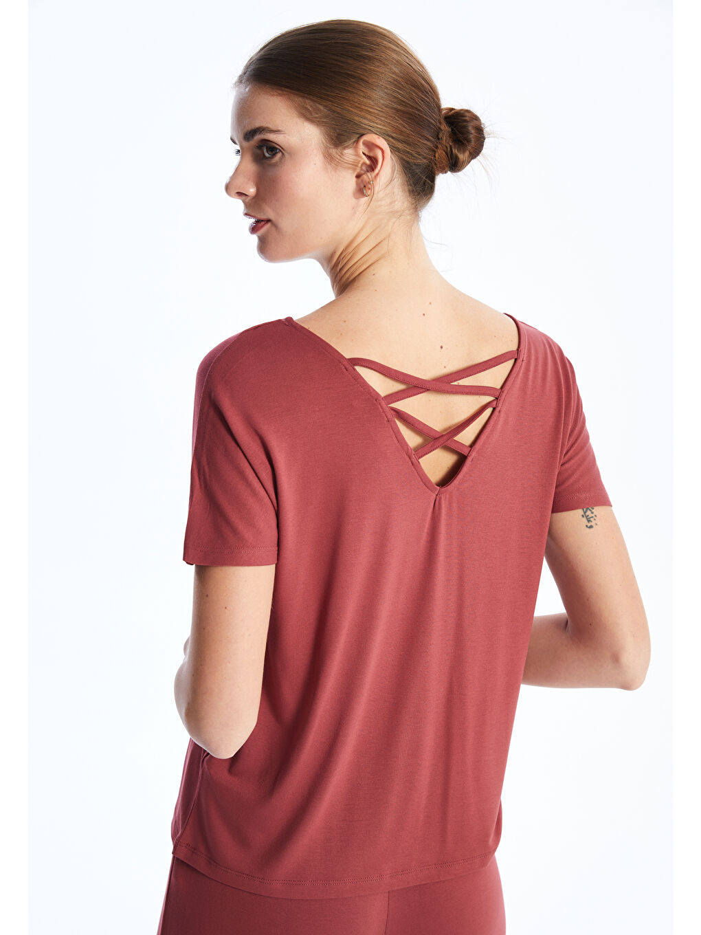V Neck Women Pajamas Set -S49320Z8-HPZ