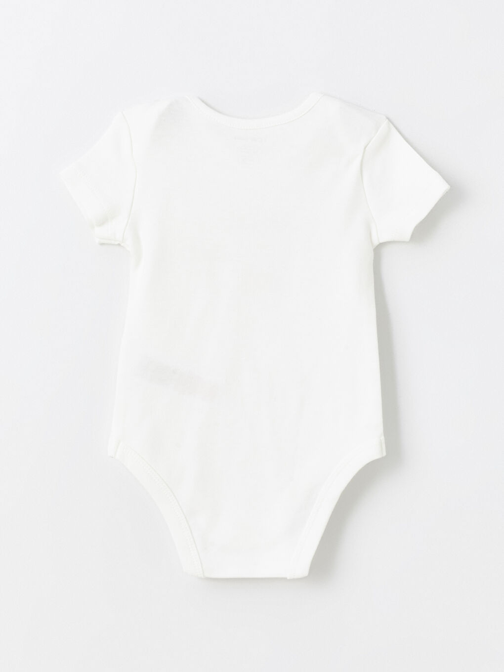 Ekru Baskılı Erkek Bebek Çıtçıtlı Body-1