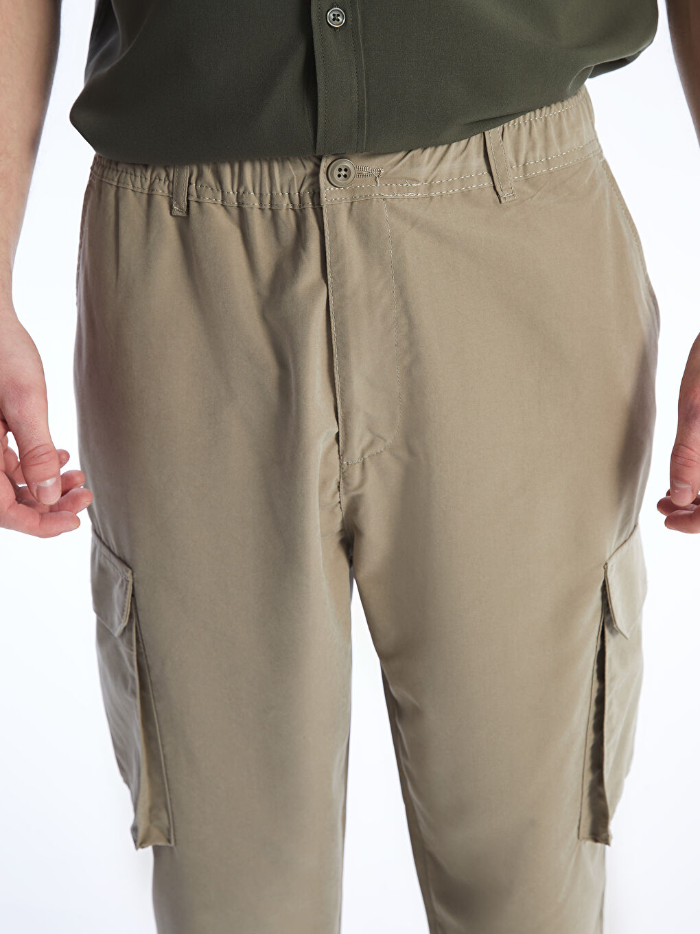 Comfortable Fit Men's Cargo Pants -S49375Z8-S7V