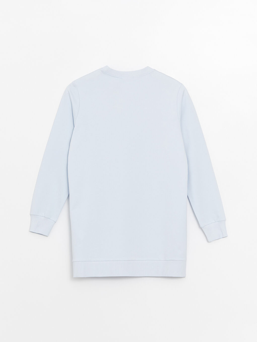 LCW Modest Lila Kadın Bisiklet Yaka Düz Sweatshirt Tunik - 6