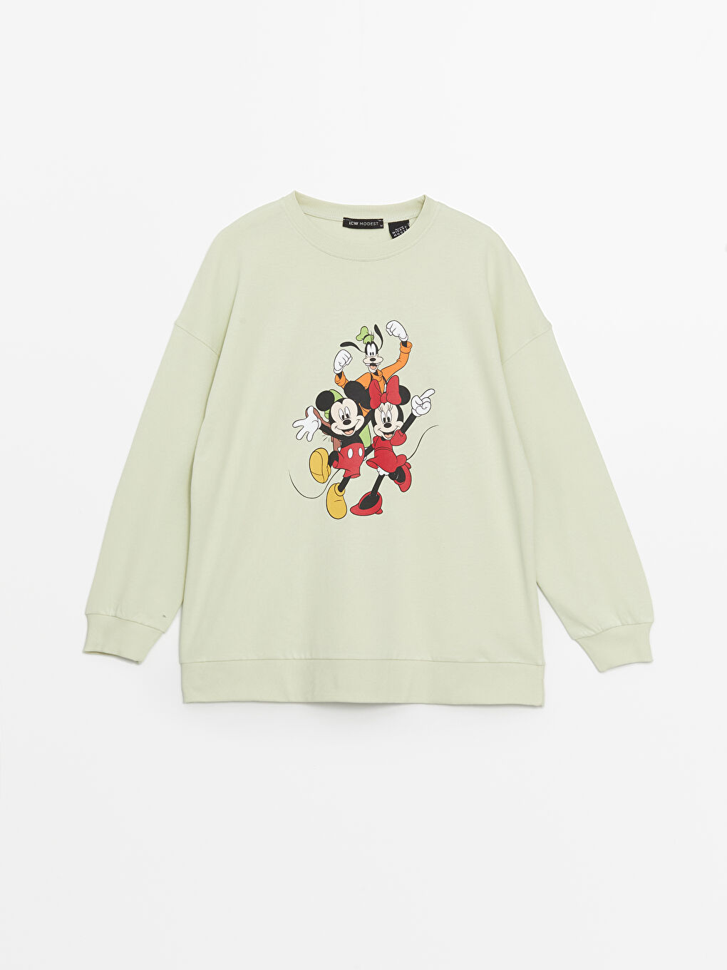 Crew Neck Mickey and Friends Printed Women's Sweatshirt -S49386Z8-FZM