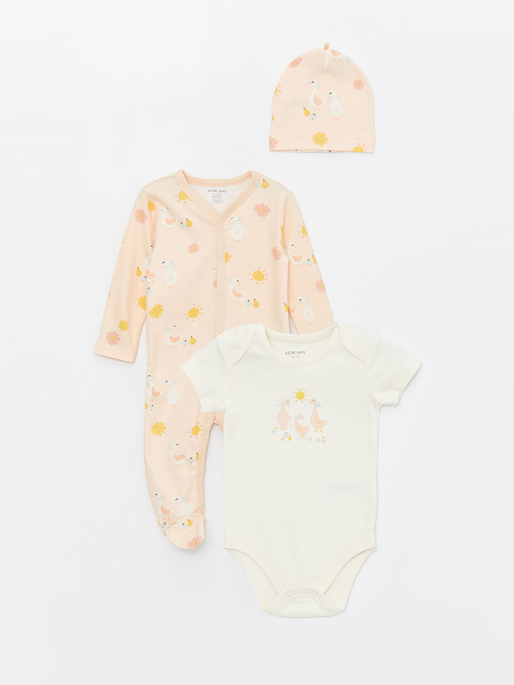 Baby Girl 3 Piece Set (0-12 Months With Booties, 12 Months+ Without Booties) -S49405Z1-LR4