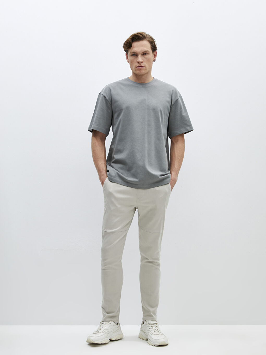 Мужские брюки слим фит-1