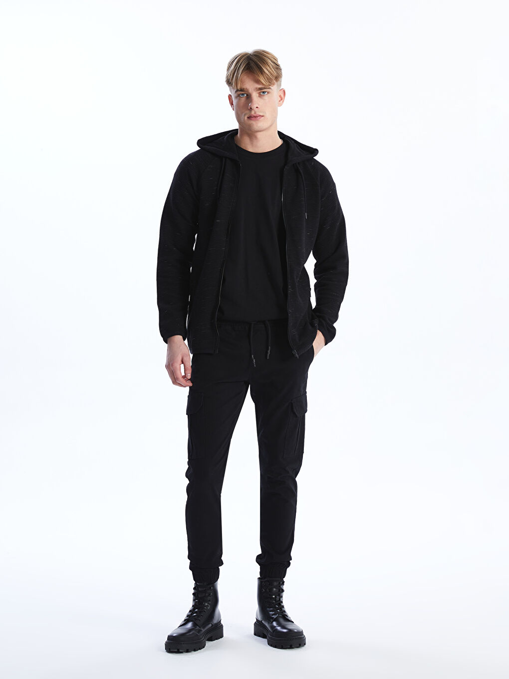 Slim Fit Twill Men's Cargo Trousers -S49473Z8-RQL