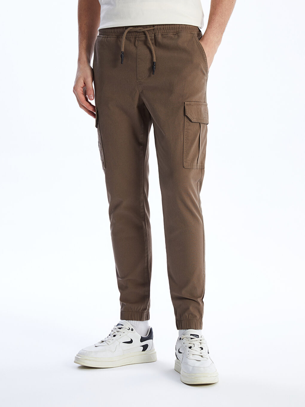 Брюки карго из твила слим-фит для мужчин-2