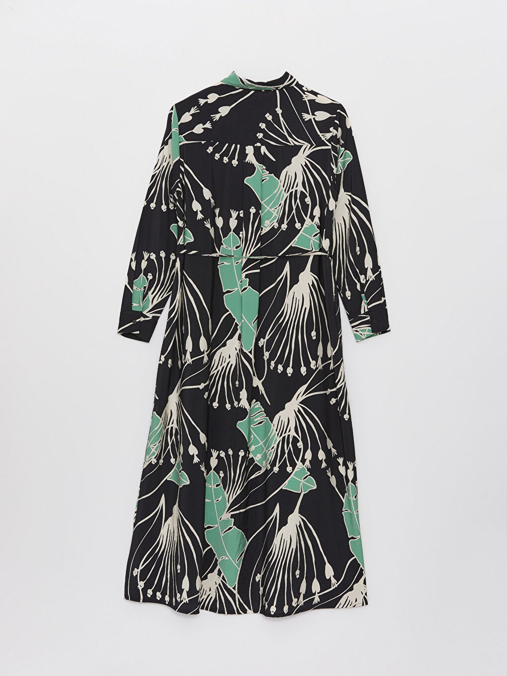 LCWAIKIKI Classic Floral Long Sleeve Women's Shirt Dress -S49547Z8-LQJ