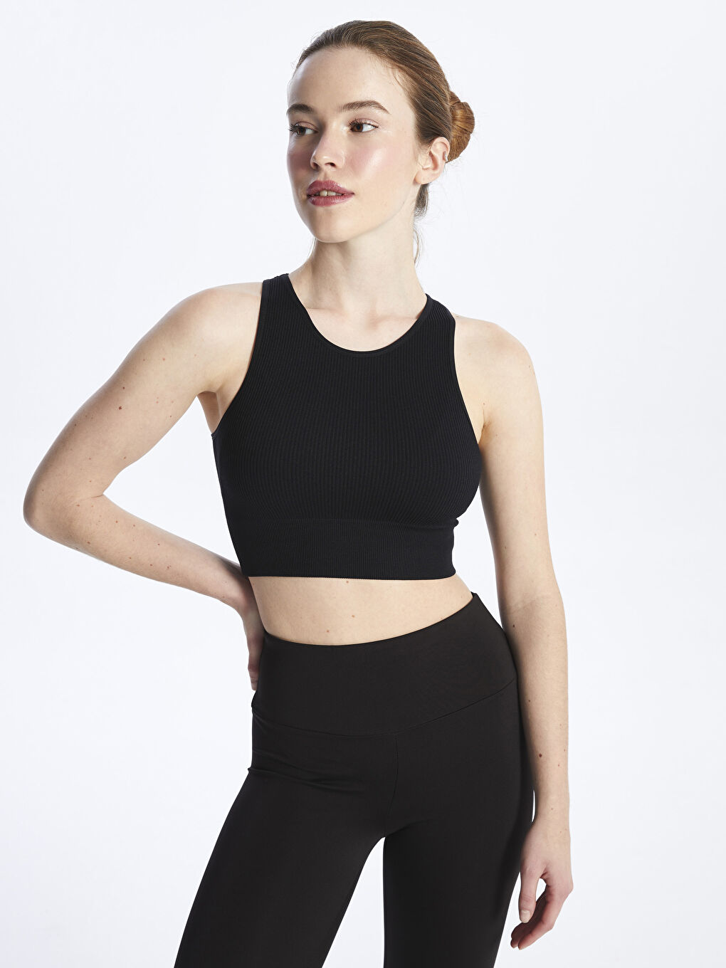 Non-Wired Non-Padded Plain Seamless Sports Bra -S49553Z8-CVL